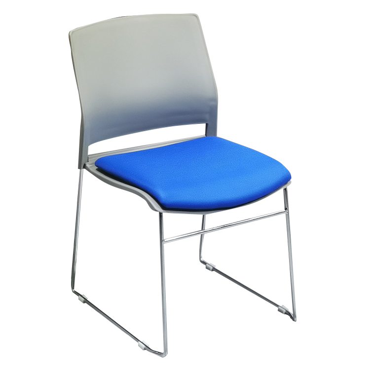 事務椅子 デスクチェア ミーティングチェア 会議用 研修会 重ねて収納可能 省スペース メッシュ生地 おしゃれ ホワイト BGY-N026