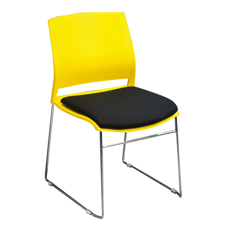 事務椅子 デスクチェア ミーティングチェア 会議用 研修会 重ねて収納可能 省スペース メッシュ生地 おしゃれ ホワイト BGY-N026