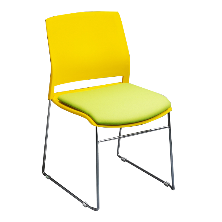 事務椅子 デスクチェア ミーティングチェア 会議用 研修会 重ねて収納可能 省スペース メッシュ生地 おしゃれ ホワイト BGY-N026