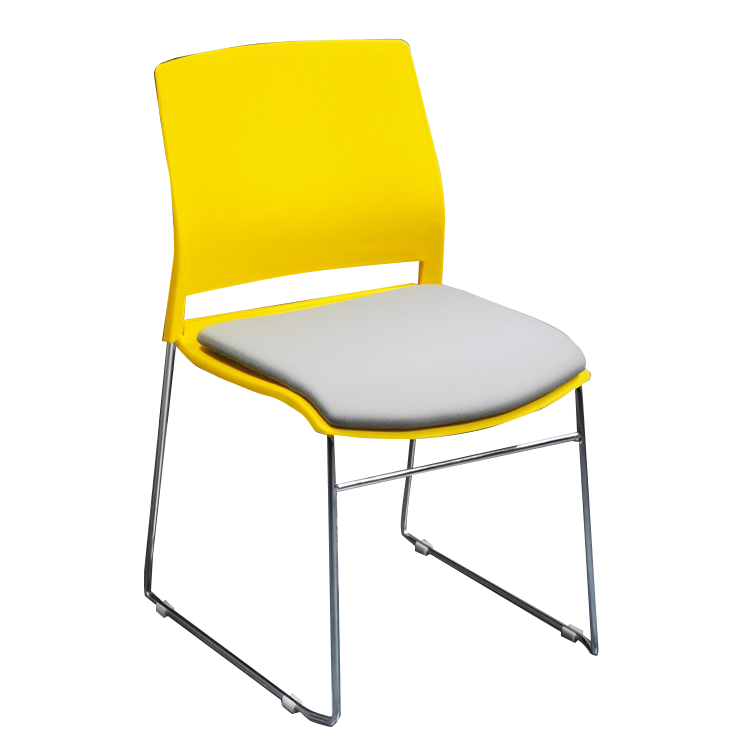 事務椅子 デスクチェア ミーティングチェア 会議用 研修会 重ねて収納可能 省スペース メッシュ生地 おしゃれ ホワイト BGY-N026