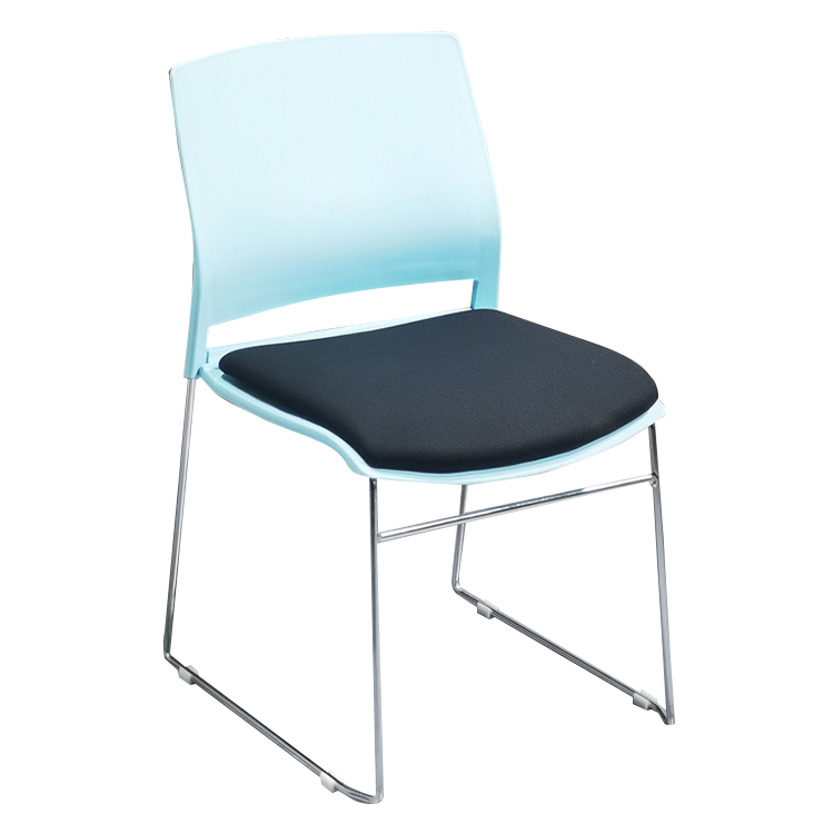 事務椅子 デスクチェア ミーティングチェア 会議用 研修会 重ねて収納可能 省スペース メッシュ生地 おしゃれ ホワイト BGY-N026