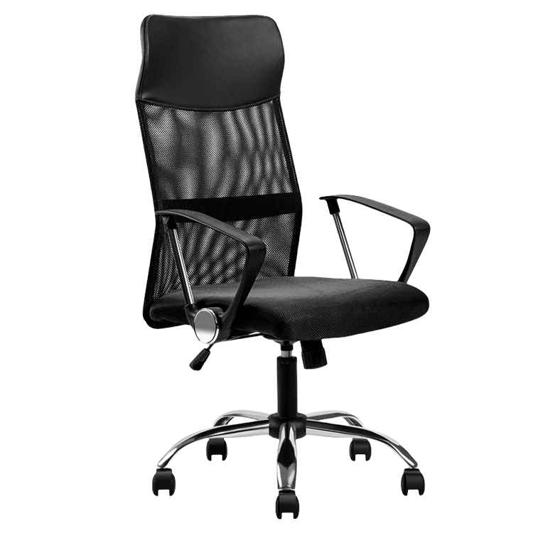 デスクチェア オフィスチェア 事務用 社員用 人間工学 メッシュ生地 リクライニング機能 モダン シンプル ブラック BGY-N031