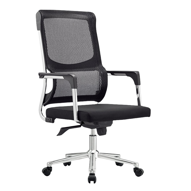 オフィスチェア 事務椅子 メッシュ生地 ランバーサポート フィット感 通気性 弾力性 柔らか 洗練 モダン ブラック BGY-N044