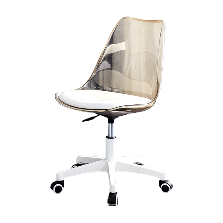 回転チェア ワーキングチェア オフィスチェア 事務椅子 作業チェア 事務用 役員用 オフィス用 弧状背もたれ 透明感 フィット感 シンプル おしゃれ ブルー BGY-N048