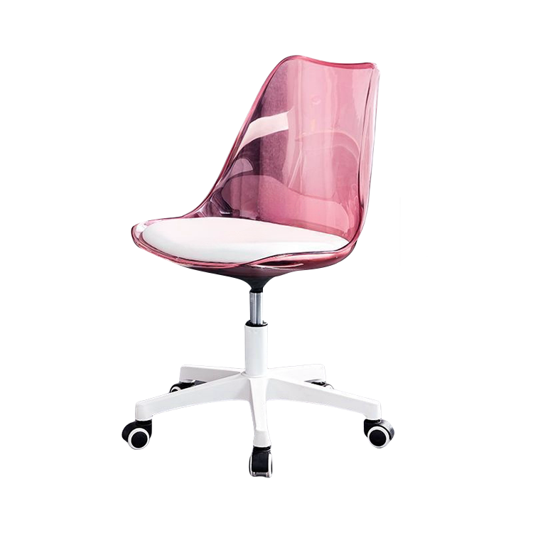 回転チェア ワーキングチェア オフィスチェア 事務椅子 作業チェア 事務用 役員用 オフィス用 弧状背もたれ 透明感 フィット感 シンプル おしゃれ ブルー BGY-N048