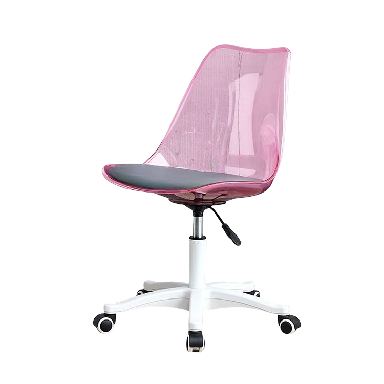 回転チェア ワーキングチェア オフィスチェア 事務椅子 作業チェア 事務用 役員用 オフィス用 弧状背もたれ 透明感 フィット感 シンプル おしゃれ ブルー BGY-N048