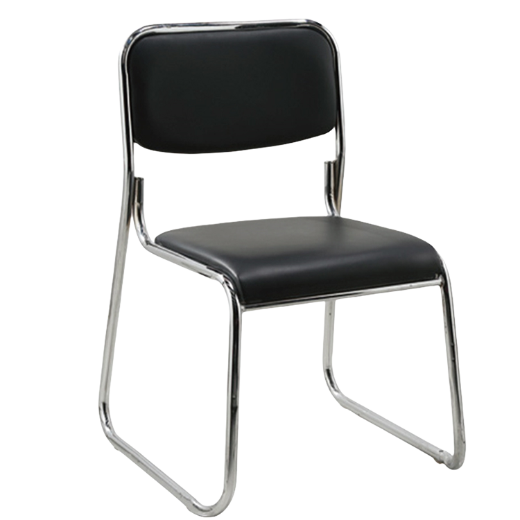 事務椅子 研修用チェア 省スペース キャップ スタッキング ループ脚 5脚 重ね可能 シンプル ブルー カスタマイズ可能 BGY-N050