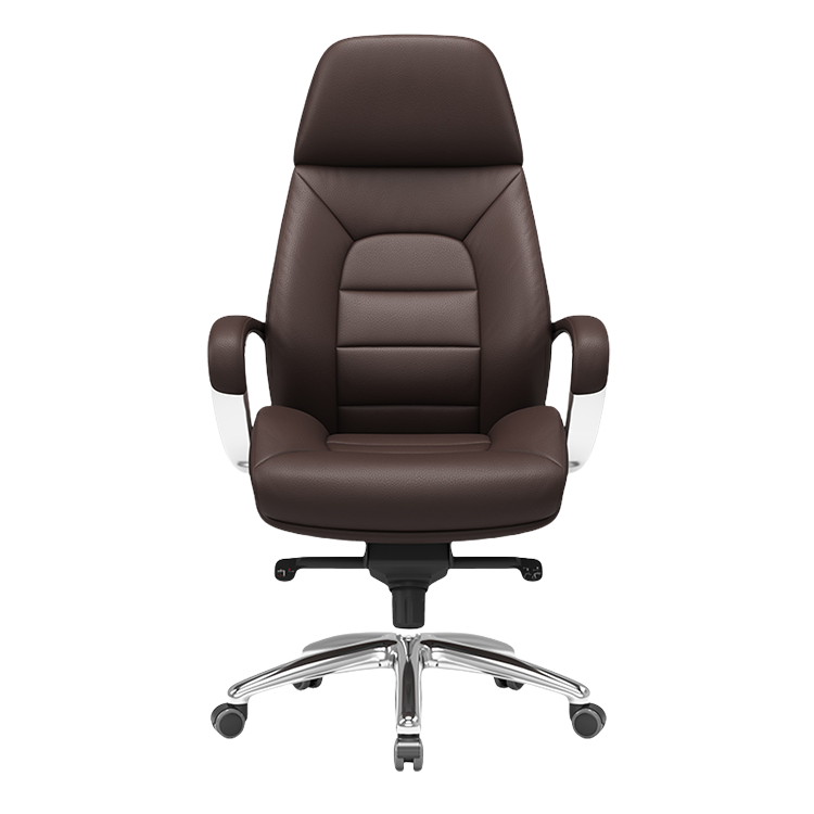 デスクチェア ワーキングチェア オフィスチェア 本革 事務用 人間工学 高級感 上質 ダークブラウン カスタマイズ可能 BGY-N059