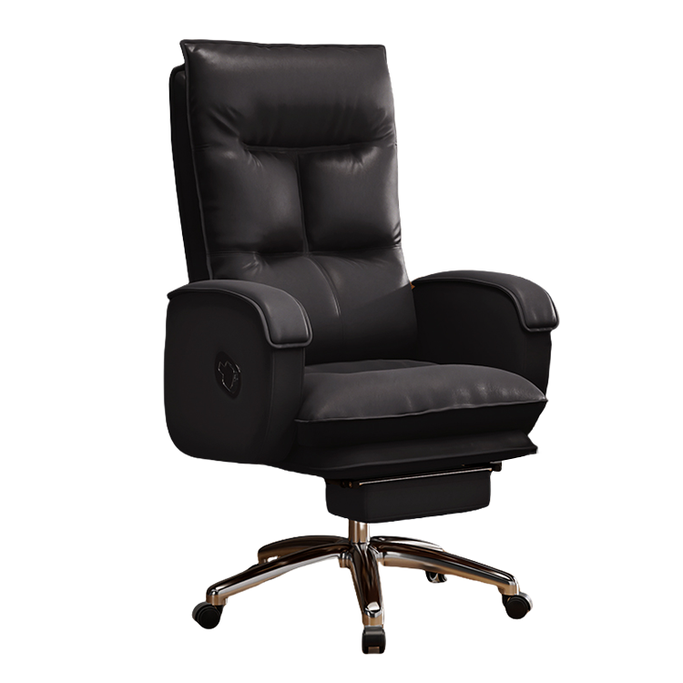 プレジデントチェア ワーキングチェア オフィスチェア ワークチェア ロッキング機能 フットレスト 高級感 ダークブラウン BGY-N061