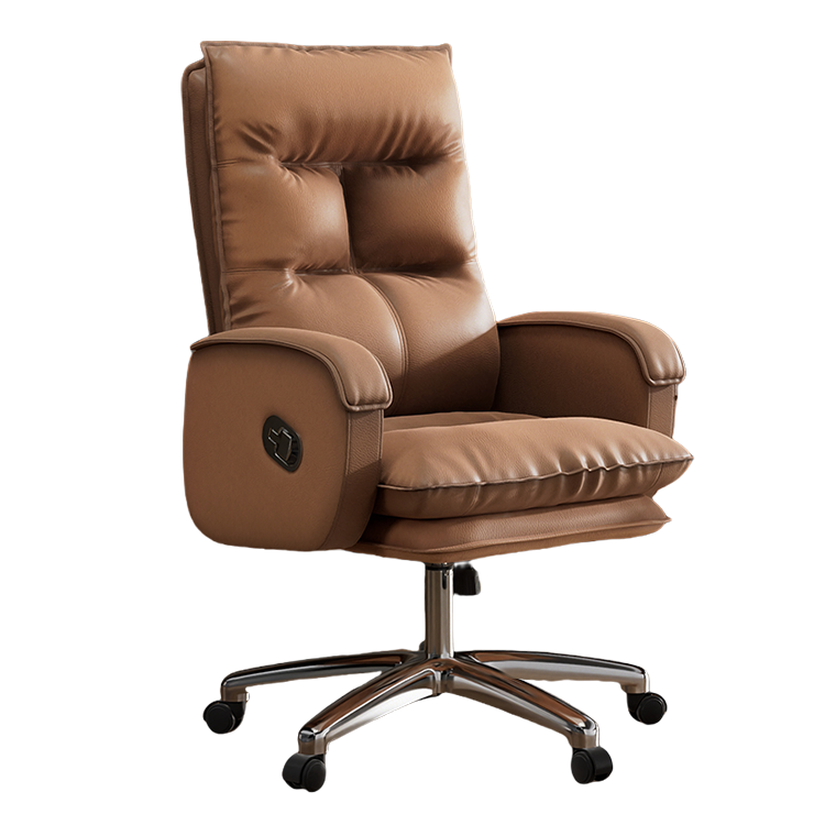 プレジデントチェア ワーキングチェア オフィスチェア ワークチェア ロッキング機能 フットレスト 高級感 ダークブラウン BGY-N061