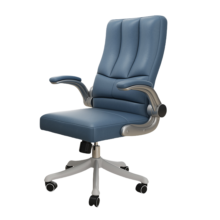 デスクチェア ワーキングチェア オフィスチェア 事務用 作業用 昇降 回転 ロッキング機能 通気性 高品質 洗練 ブルー BGY-N062
