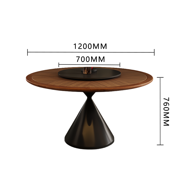 ダイニングテーブル 円卓 食卓 テーブル 木製 食事用 コンパクト キッチン お手入れ簡単 おしゃれ グレー カスタマイズ可能 CZ-N009