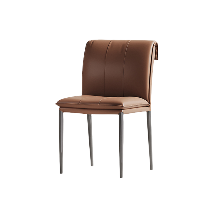 チェア ダイニングチェア 食卓椅子 椅子 PUレザー 炭素鋼フレーム 軽量 安定性 柔らか 快適 カーキ カスタマイズ可能 CZY-N002