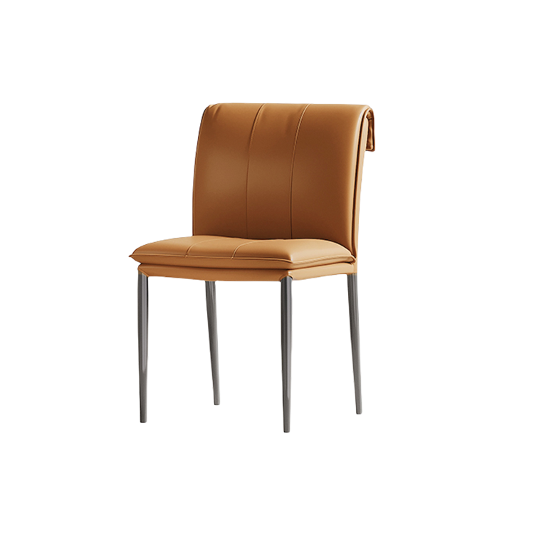 チェア ダイニングチェア 食卓椅子 椅子 PUレザー 炭素鋼フレーム 軽量 安定性 柔らか 快適 カーキ カスタマイズ可能 CZY-N002