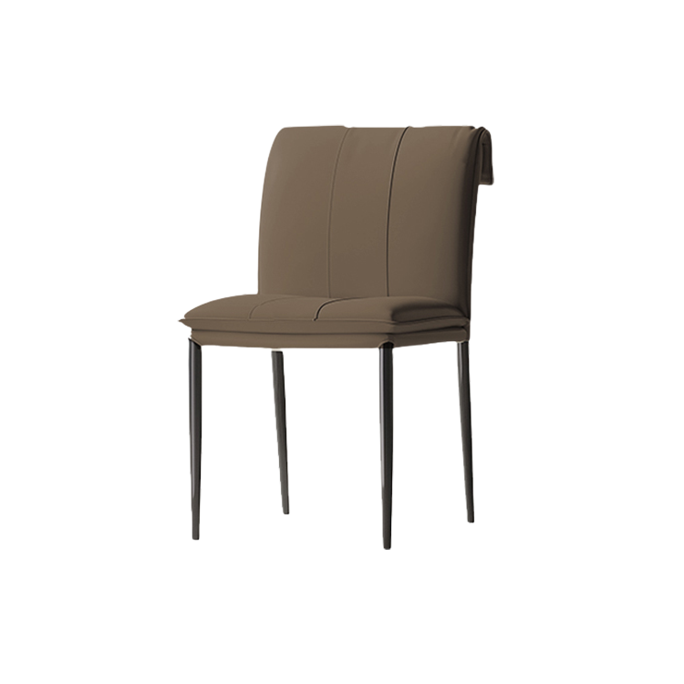チェア ダイニングチェア 食卓椅子 椅子 PUレザー 炭素鋼フレーム 軽量 安定性 柔らか 快適 カーキ カスタマイズ可能 CZY-N002