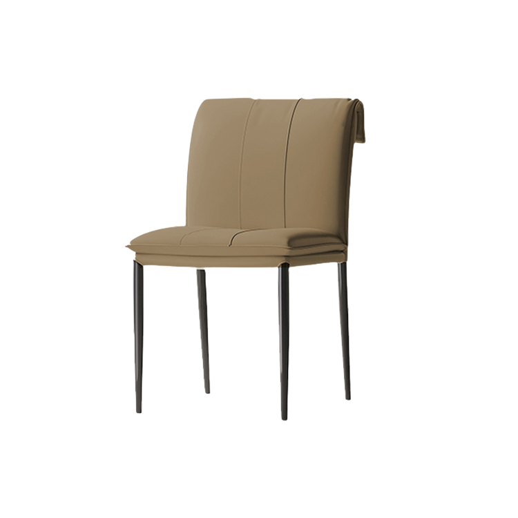 チェア ダイニングチェア 食卓椅子 椅子 PUレザー 炭素鋼フレーム 軽量 安定性 柔らか 快適 カーキ カスタマイズ可能 CZY-N002