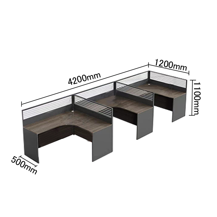 オフィスデスク 事務机 デスク パーテーション 配線穴付き サイドワゴン 機能的 シンプル オーク カスタマイズ可能 YGZ-N003
