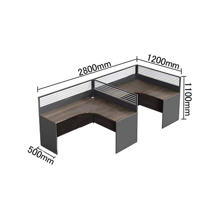 オフィスデスク 事務机 デスク パーテーション 配線穴付き サイドワゴン 機能的 シンプル オーク カスタマイズ可能 YGZ-N003