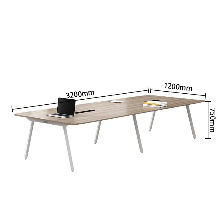 会議テーブル ミーティングテーブル テーブル 会議室用 メラミン化粧板 配線ボックス シンプル オーク カスタマイズ可能 HYZ-N014