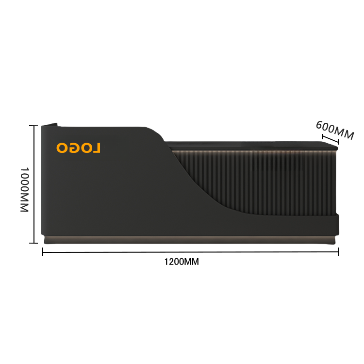 受付カウンター レジカウンター 受付台 エントランス受付 サロン 大容量収納 ベージュ カスタマイズ可能 JDQT-BODS-N012