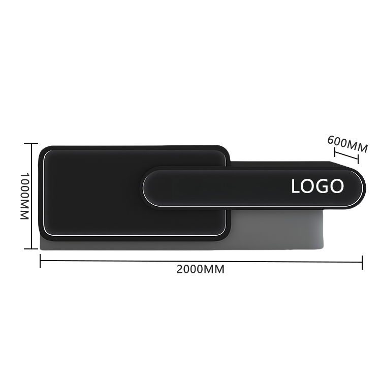 受付カウンター レジカウンター 店舗用 サロン 広々としたスペース 大容量収納 ベージュ カスタマイズ可能 JDQT-BODS-N017