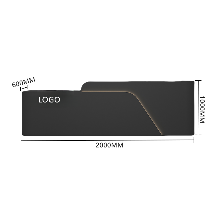 受付カウンター レジカウンター 受付台 店舗用 サロン 焼付塗装 大容量収納 ベージュ カスタマイズ可能 JDQT-BODS-N018