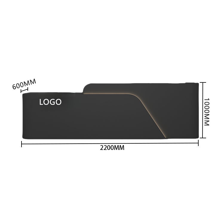 受付カウンター レジカウンター 受付台 店舗用 サロン 焼付塗装 大容量収納 ベージュ カスタマイズ可能 JDQT-BODS-N018