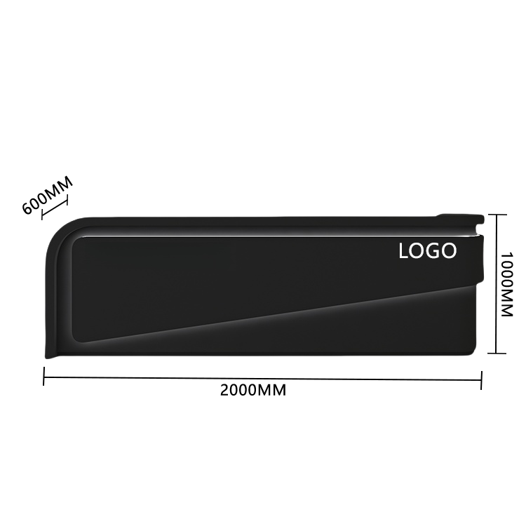 受付カウンター レジカウンター 大型 店舗用 引き出し 焼付塗装 大容量収納 グレー カスタマイズ可能 JDQT-BODS-N020