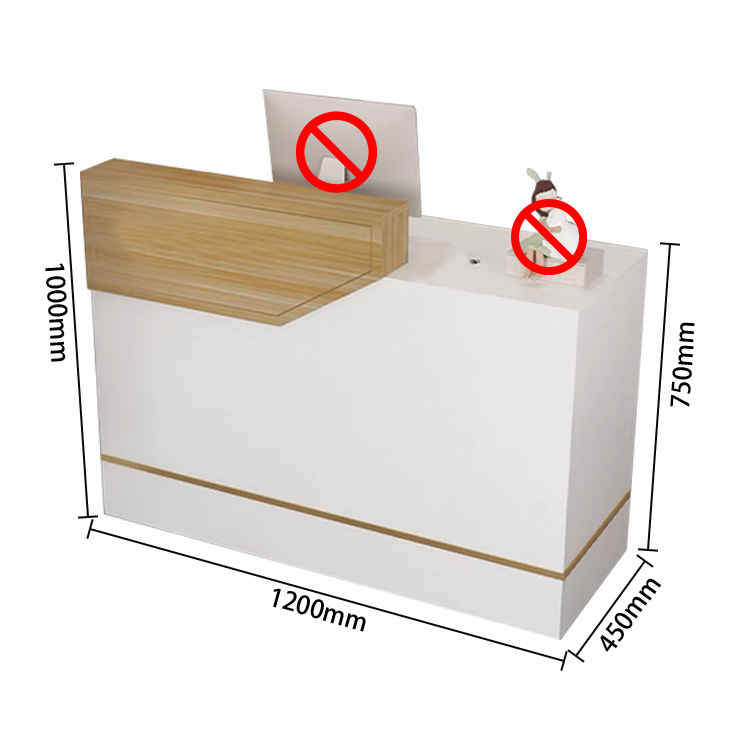 カウンター 受付カウンター フロントデスク レジカウンター 引き出し キーボードトレイ ホワイト カスタマイズ可能 JDQT-N009