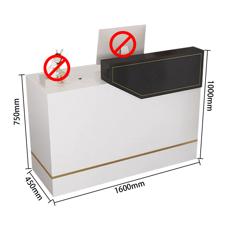 カウンター 受付カウンター フロントデスク レジカウンター 引き出し キーボードトレイ ホワイト カスタマイズ可能 JDQT-N009