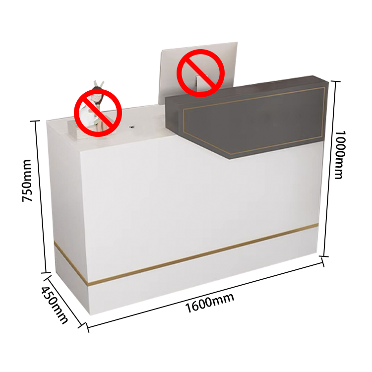 カウンター 受付カウンター フロントデスク レジカウンター 引き出し キーボードトレイ ホワイト カスタマイズ可能 JDQT-N009