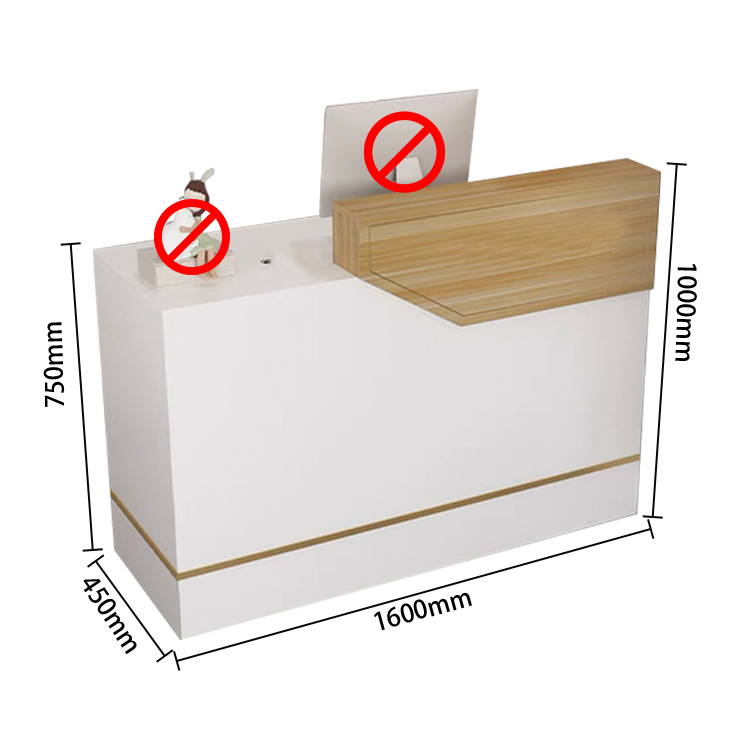 カウンター 受付カウンター フロントデスク レジカウンター 引き出し キーボードトレイ ホワイト カスタマイズ可能 JDQT-N009