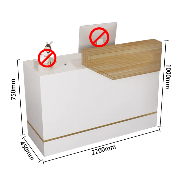 カウンター 受付カウンター フロントデスク レジカウンター 引き出し キーボードトレイ ホワイト カスタマイズ可能 JDQT-N009