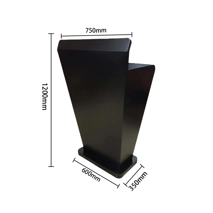 無人カウンター 講演台 司会者台 引き出し付き 扉付き収納 大容量収納 焼付塗装 ステンレス シンプル ホワイト JDQT-N016