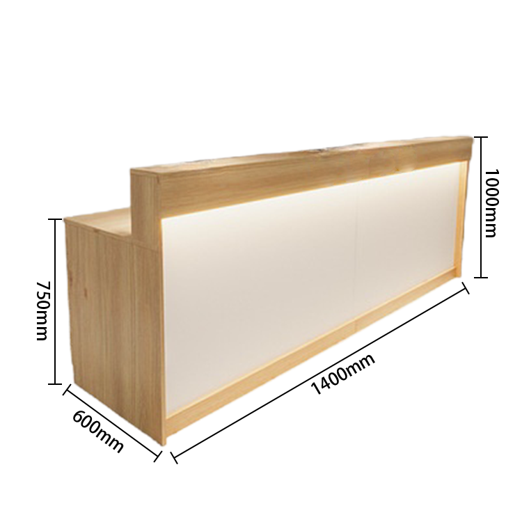 受付カウンター レジカウンター フロント 受付台 サロン 喫茶店 大容量収納 おしゃれ ナチュラル カスタマイズ可能 JDQT-N025