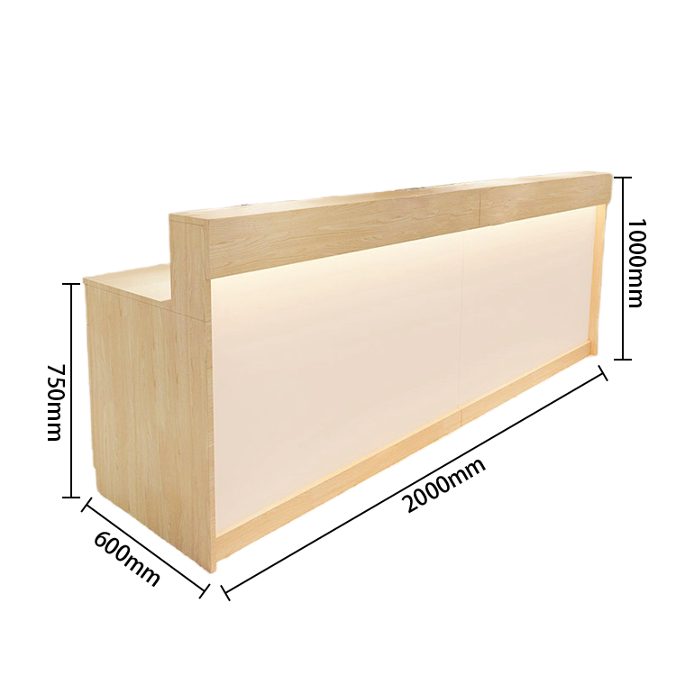 受付カウンター レジカウンター フロント 受付台 サロン 喫茶店 大容量収納 おしゃれ ナチュラル カスタマイズ可能 JDQT-N025