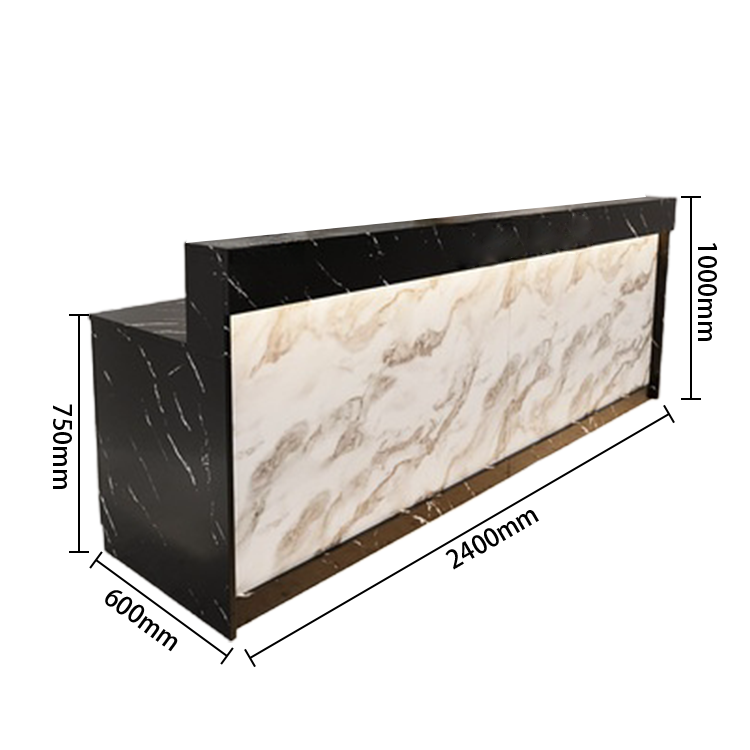 受付カウンター レジカウンター フロント 受付台 サロン 喫茶店 大容量収納 おしゃれ ナチュラル カスタマイズ可能 JDQT-N025