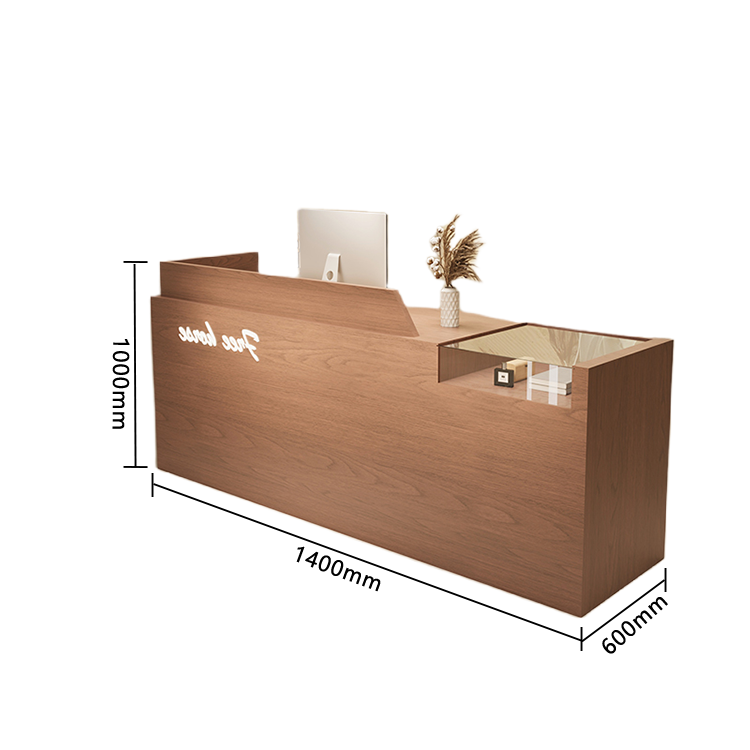 受付カウンター レジカウンター 店舗用 鍵ロック 大容量収納 耐久性 おしゃれ シンプル ナチュラル カスタマイズ可能 JDQT-N032