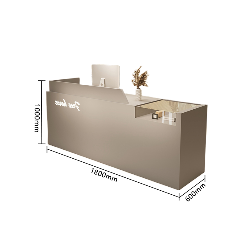 受付カウンター レジカウンター 店舗用 鍵ロック 大容量収納 耐久性 おしゃれ シンプル ナチュラル カスタマイズ可能 JDQT-N032