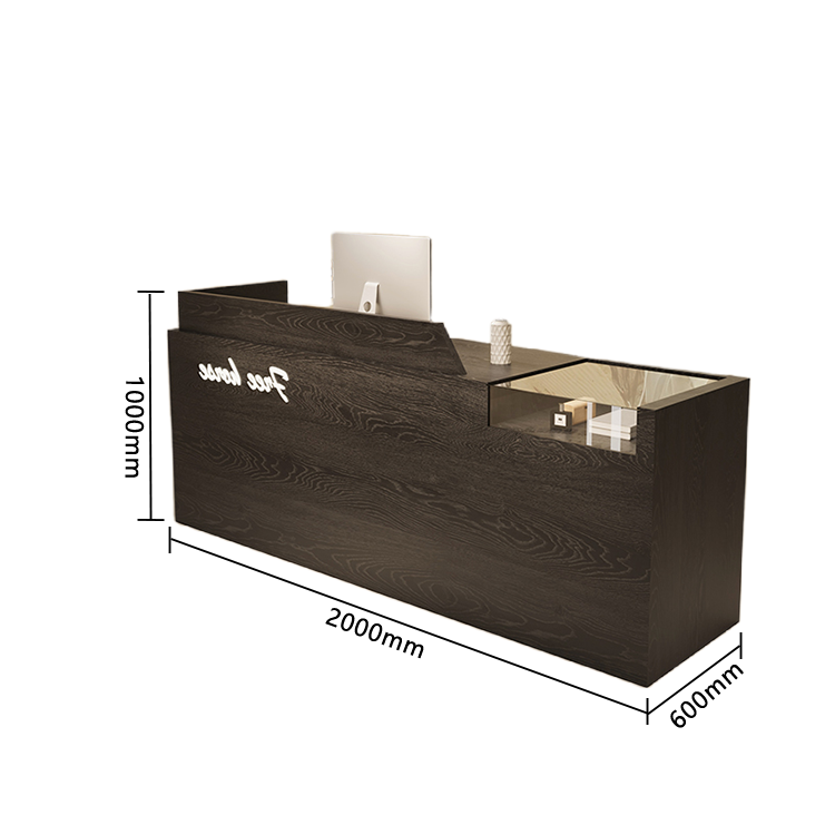 受付カウンター レジカウンター 店舗用 鍵ロック 大容量収納 耐久性 おしゃれ シンプル ナチュラル カスタマイズ可能 JDQT-N032