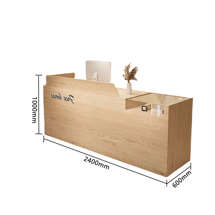 受付カウンター レジカウンター 店舗用 鍵ロック 大容量収納 耐久性 おしゃれ シンプル ナチュラル カスタマイズ可能 JDQT-N032