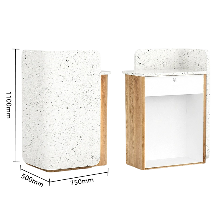 レジカウンター 小型レジカウンター 店舗用 鍵ロック 引き出し収納 受付 耐久性 高品質 洗練 贅沢 ブラック JDQT-N039