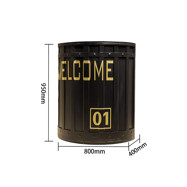 受付カウンター 円弧型受付カウンター 半円型 バー 店舗用 鍵ロック 大容量収納 工業風 ホワイト カスタマイズ可能 JDQT-N053