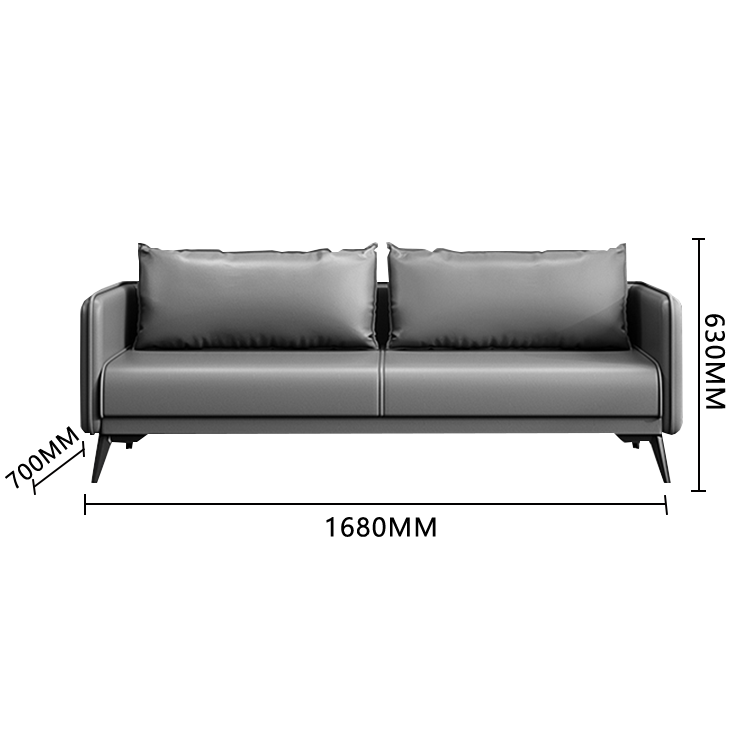 応接セット ロータイプ オフィスソファー 1人掛け 2人掛け 天然木 ソフトレザー シンプル グレー カスタマイズ可能 JDSF-N009