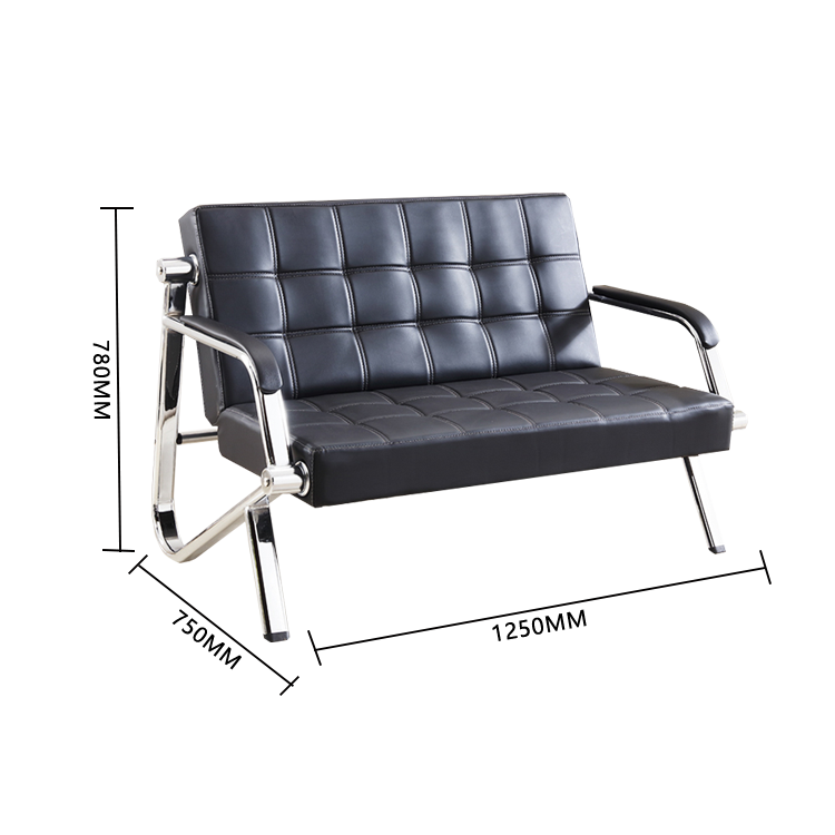 応接セット 1人掛け 3人掛け 受付用 事務用 ステンレスフレーム ソフトレザー シンプル ラック カスタマイズ可能 JDSF-N010