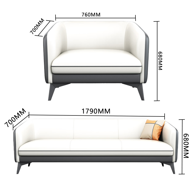 ソファ キッズソファー リビングソファ 応接セット ワンルーム ダイニングソファ 1人掛け 2人掛け 3人掛け 応接用 合皮 ソフトレザー 人間工学デザイン 柔軟性 シンプル スタイリッシュ グレー カスタマイズ可能 JDSF-N014