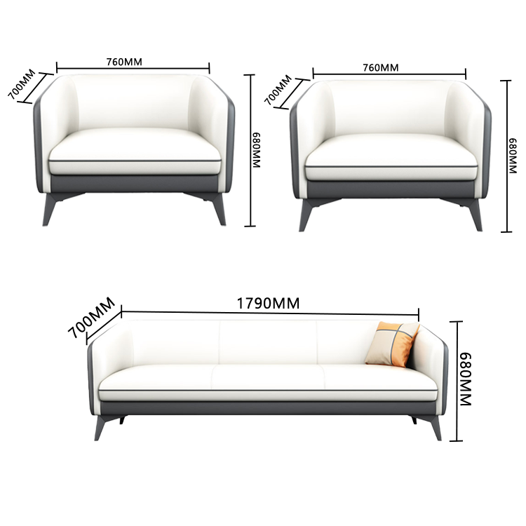 ソファ キッズソファー リビングソファ 応接セット ワンルーム ダイニングソファ 1人掛け 2人掛け 3人掛け 応接用 合皮 ソフトレザー 人間工学デザイン 柔軟性 シンプル スタイリッシュ グレー カスタマイズ可能 JDSF-N014