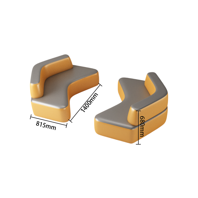 モジュール式ソファ ソファセット 商談ソファセット 美容院 ロビー用 多人数 レイアウト モダン グレー カスタマイズ可能 JDSF-N036