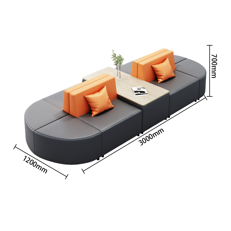 ベンチソファー モジュール式ソファ ソファセット 美容院 ロビー用 多人数 パイン材フレーム モダン カスタマイズ可能 JDSF-N037