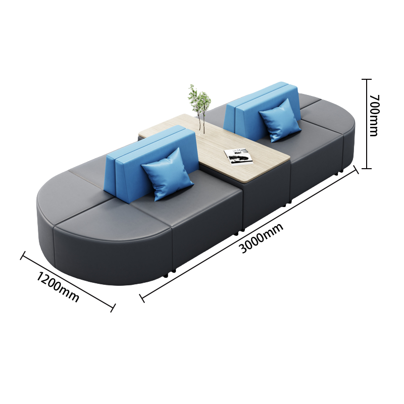 ベンチソファー モジュール式ソファ ソファセット 美容院 ロビー用 多人数 パイン材フレーム モダン カスタマイズ可能 JDSF-N037